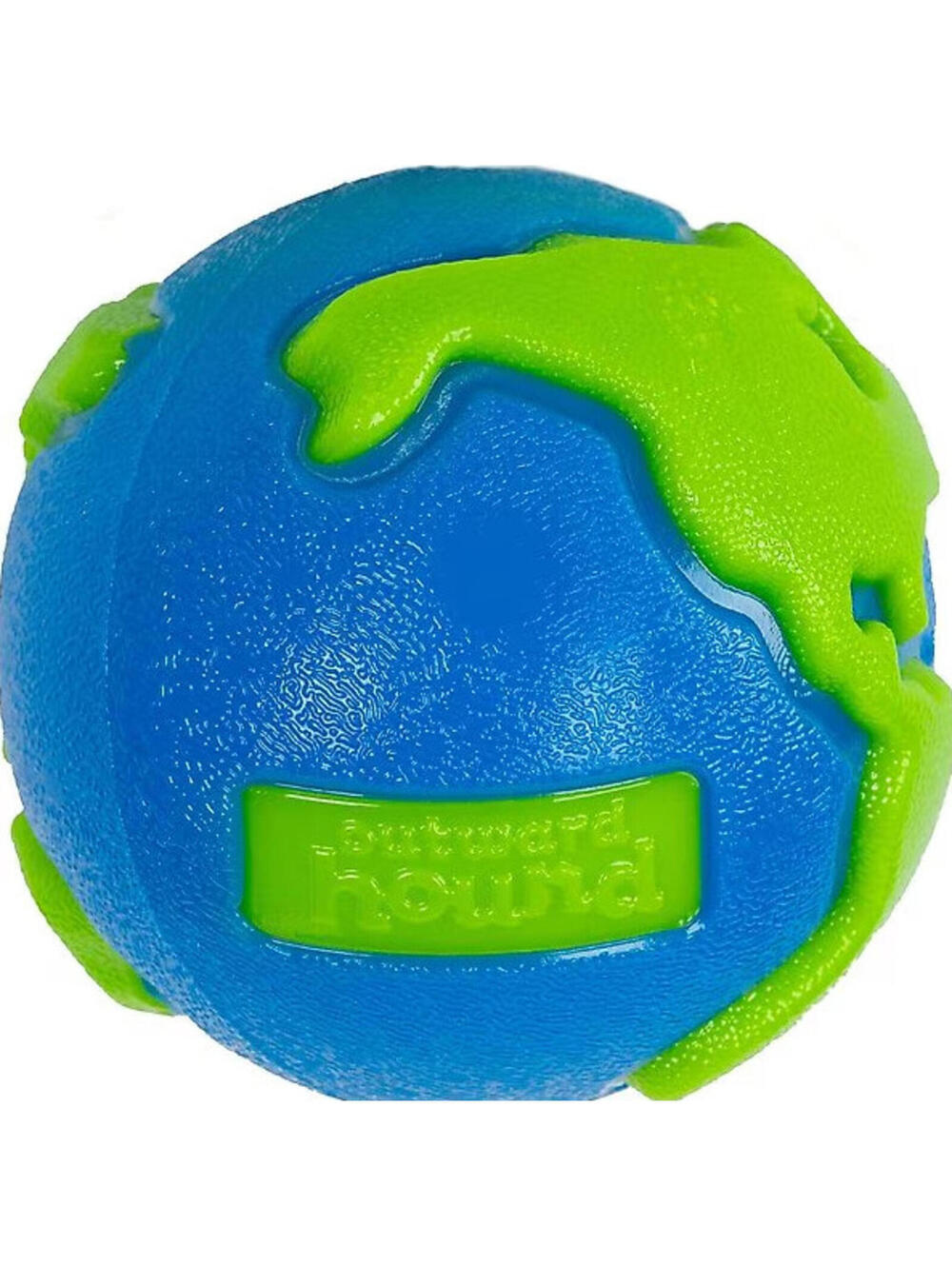 (RGB2) Outward Hound Orbee-Tuff Ball Small Earth Dog Chew & Fetch Toy Blue/Green
